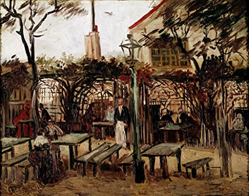 Affiche le billard en bois de Van Gogh impression sur toile de décoration 60x90cm