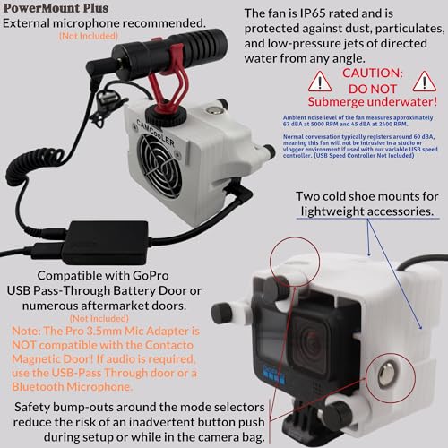 Plus de surchauffe GoPro avec le ventilateur PowerMount Plus 9Thirteen