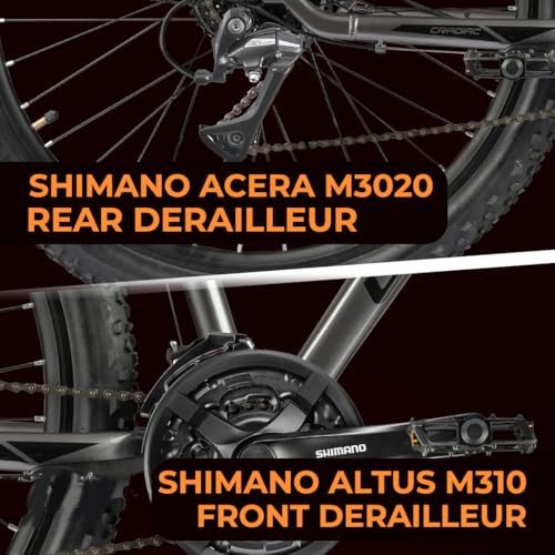 Image of CRADIAC - XC 900 GEN 3 | MTB 24 Gear Cycle | 29 INCH Alloy Cycle for Men | 24 Speed Mountain Bike with Aluminium Frame, Disc Brakes & Zoom Lockout Suspension Fork | 14+ Years & 5.8FT +, Unisex