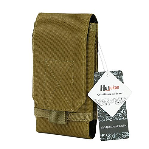 Huijukon Molle táctico móvil Bolsa Grande Smartphone Bolsa para cinturón Funda para 6.3 "Samsung Galaxy Note 8 LG V30 5.8" Apple iPhone X 10 iPhone 8 iPhone 8 Plus