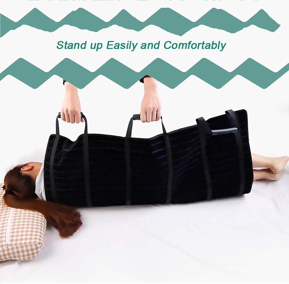 Cinturones deslizantes para tabla de transferencia, almohadillas protectoras, almohadillas para cama de incontinencia para adultos con 6 asas, arnés de elevación médica, cinturones de elevación d