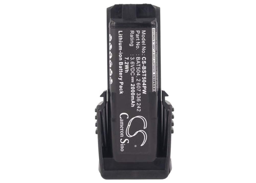 CS-BST504PW Battery 2000mAh compatible with [Bosch] 36019A2010, GSR Mx2Drive, GSR PRODRIVE, PS10, SPS10, SPS10-2 replaces 2 607 336 241, 2 607 336 242, BAT504