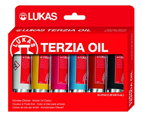 Peinture à l'huile LUKAS Studio lot 6 tubes 37ml pour nuancier et glacis