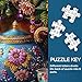 Vintage Teapot Puzzles for Adults 1000 Pieces, Larkipuzz Teacup Jigsaw Puzzles Flower Beaded Art, Hard Difficult Tea Time Theme as Home Decor