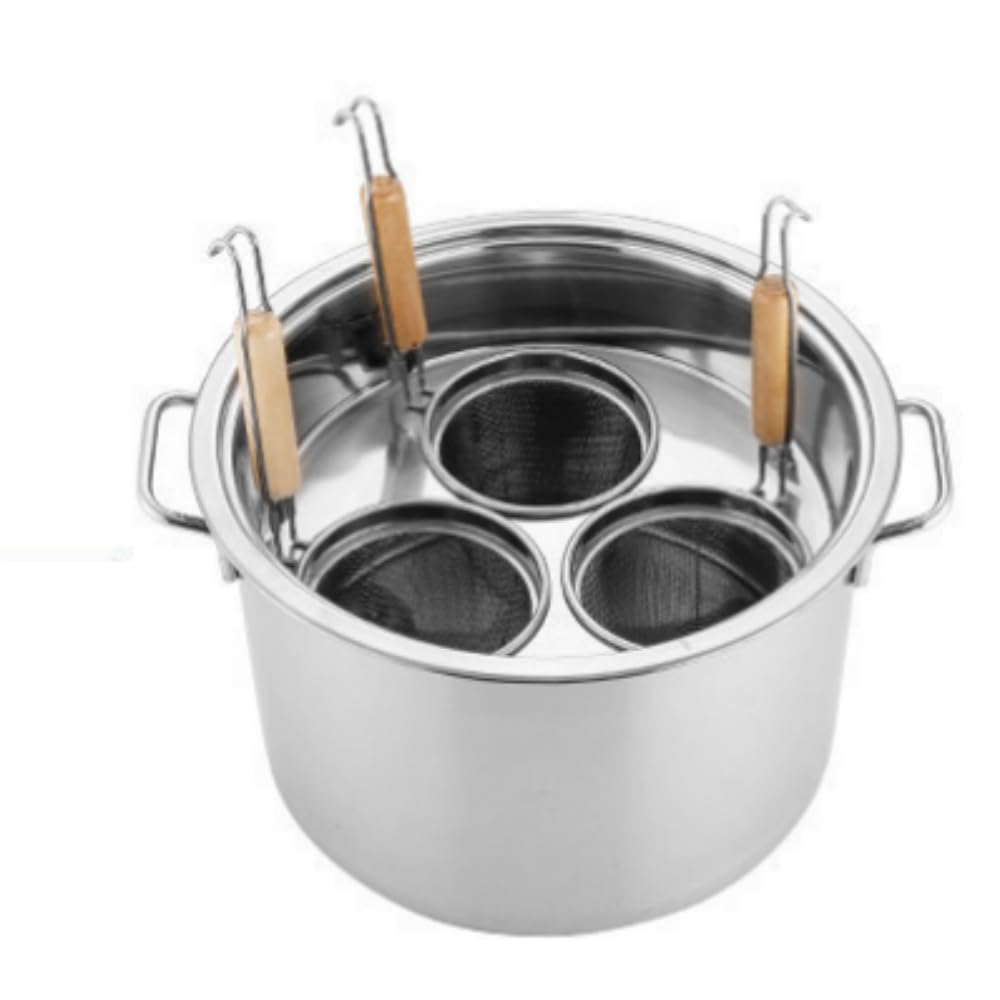 Amazon｜茹麺鍋セット そばゆで釜 シチューポット ステンレス