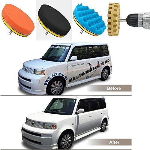 Car Decal Adhesive Removal Tool Kit, 8 Pcs 4 Inch Rubber Eraser Wheel Decal Pinstripe Remover