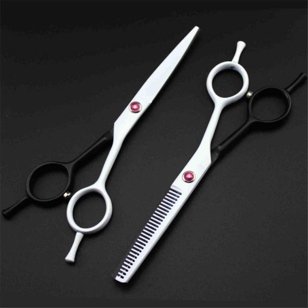 Ciseaux de coiffure professionnels ensemble 5,5 pouces outils de coupe et amincissants
