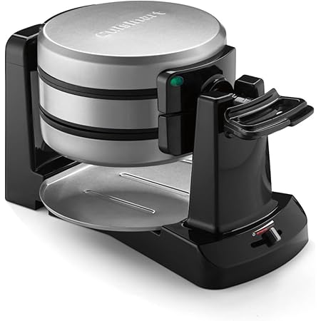 Cuisinart WAF-F40 Double Flip Belgian Waffle Maker,New Black/Stainless
