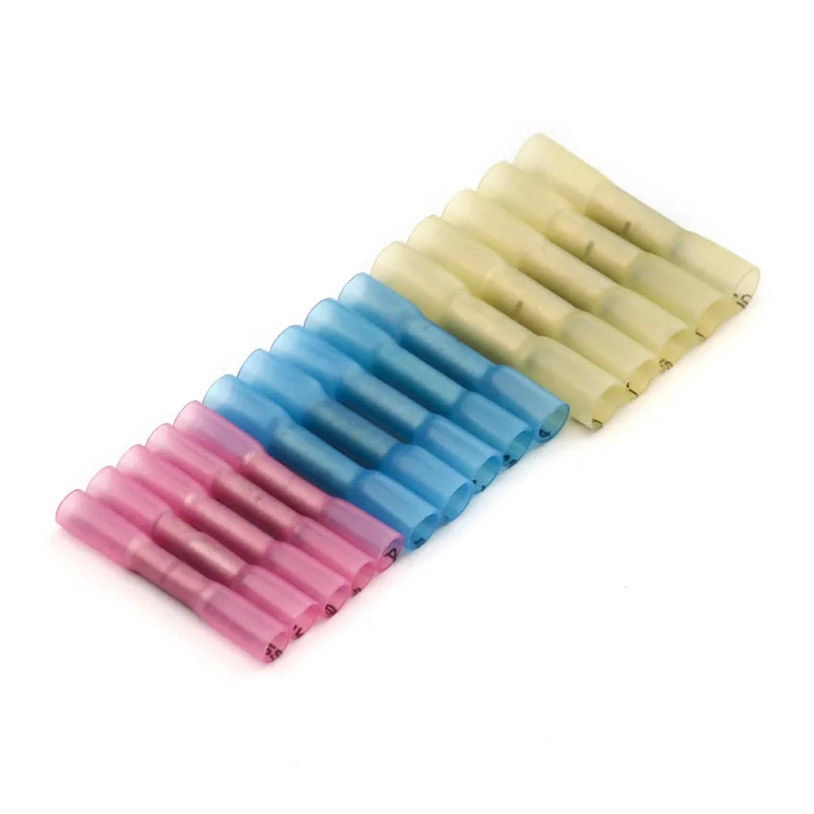 Assortiment de 240 cosses à thermorétractables, connecteurs Anneau, Rouge, Bleu, Jaune, 22-10 AWG