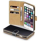 iPhone 6 Plus Case, Terrapin [Black] Premium PU Leather Wallet Case with Card Slots and Cash Compartment Case for iPhone 6 Plus (5.5