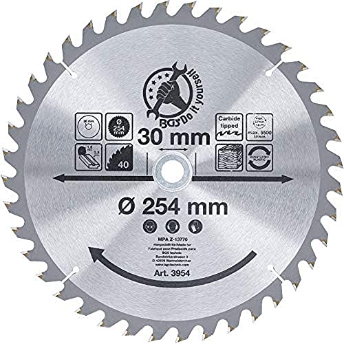 BGS Hoja Sierra Circular 254mm 40 Dientes