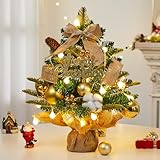 【2025新登場】 クリスマスツリー 卓上 ミニツリー 60cm 卓上ツリー 3mLED飾りライト付き 組立簡単 収納便利 クリスマス飾り セット 豪華 北欧風 屋内 商店 部屋 クリスマスグッズ 日本語説明書付き