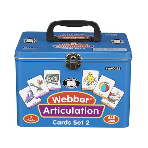 Super Duper Publications | Set of 7 Webber® Articulation Card Decks (Bundle Set 2) | Educational Learning Resource for Children