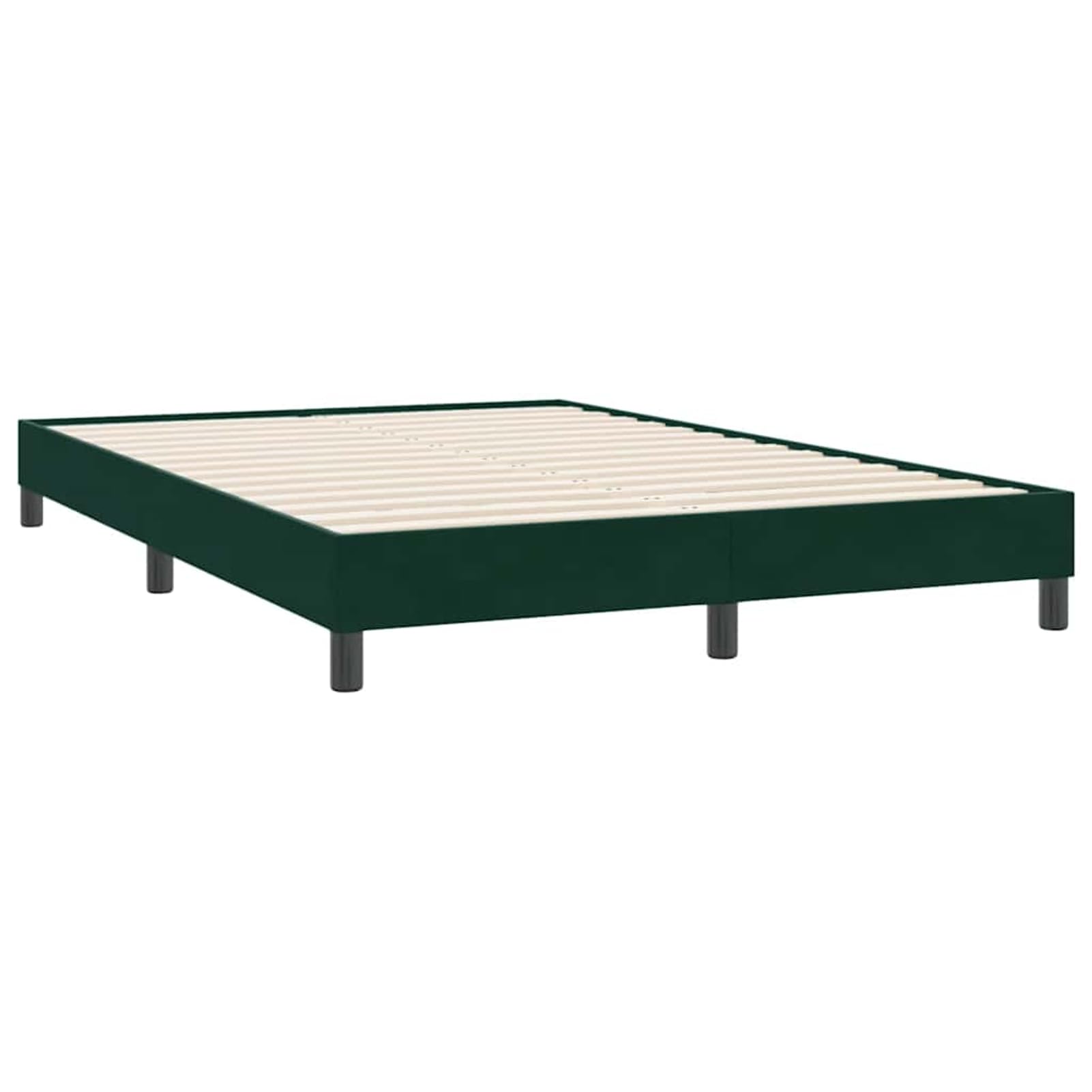 ATOMSTACK MAKER Letto a molle, 160 x 220 cm, con materasso a molle insacchettate, rivestimento in velluto verde scuro, testiera regolabile in altezza, cuscino traspirante, con rete a doghe e