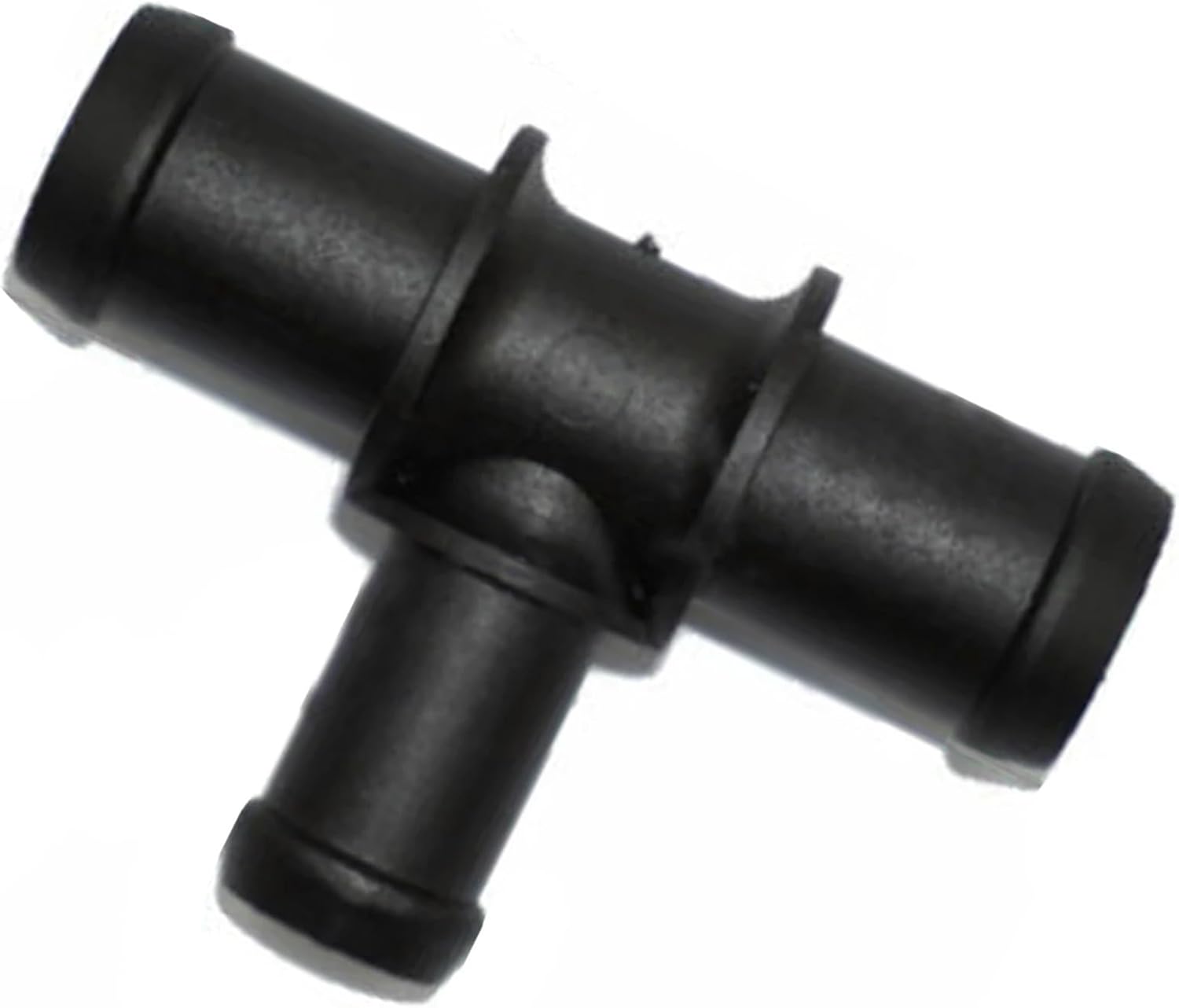 2Pcs Black Plastic Car 3 Way 3/4"-5/8"-3/4" Tee Heater Water Hose Fitting Connector Kit