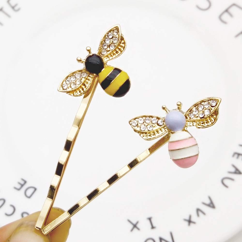 Amazon.com : Vpang 10 Pcs Metal Cute Honeybee Hairpins  display picture 2