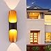 VXKAJESAE Wall sconces Creative Led Gold Minimalist Style Double Head Waterproof ，Post-Modern Wall Decoration Lighting Tools for Indoor and Outdoor Use Exterior Light Fixture