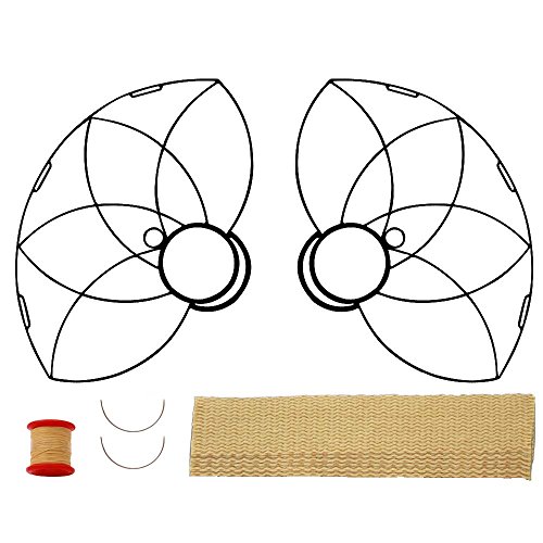 Pair of Lotus Petal Fire Fans with 2 inch Wick Kit - Make