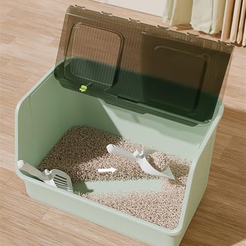 Arenero Cerrado para Gatos, con Entrada Frontal y Salida Superior, Plástico miniatura 5