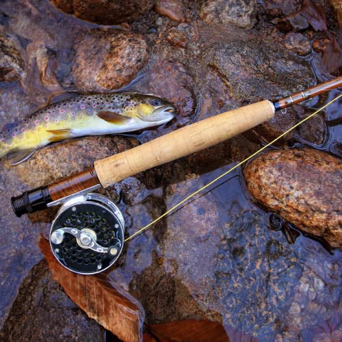 Headwaters Bamboo Classic Split-Bamboo Fly Fishing Rod 7-Foot 4-Weight 2-Piece Medium Fast Action 1-Tip W/Rod Sock And Rod Tube #TOP5