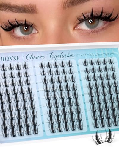 Anime Lash Clusters Fairy Manga Lashes Clusters 10-16mm Mixed Spiky Cluster Eyelash Extensions 135pcs Wispy Individual Lashes by ALPHONSE
