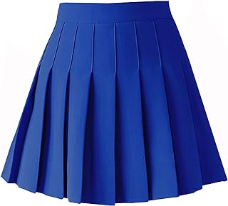 ZHANCHTONG Women's High Waist A-Line Pleated Mini Skirt Short Tennis Skirt