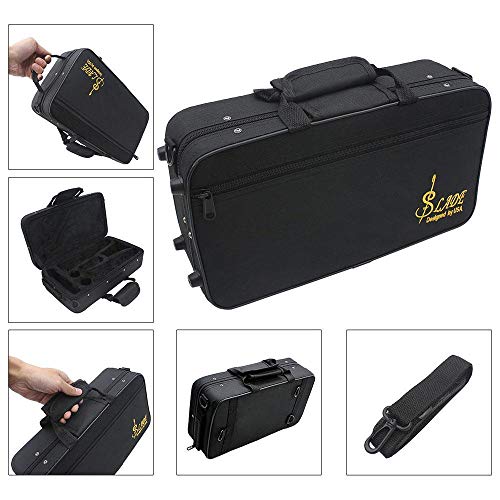 Volwco Clarinet Case Bag,Water-Resistant Oxford Cloth Carrying Bag for Bb Clarinet Oboe