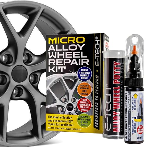 BITS4REASONS - Nuevo Modelo E-Tech Micro ALEACIÓN Kit DE REHABILITACIÓN DE Ruedas- EDICIÓN Profesional -TECHNIK Grey