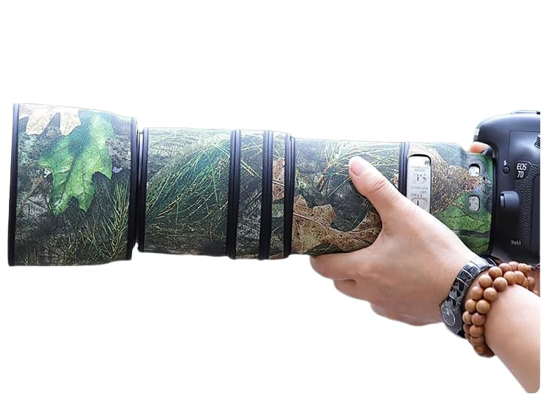 CHASING BIRDS Camouflage Waterproof Lens Coat For CANON EF 100-400mm F4.5-5.6 L IS USM Rainproof Lens Protective Cover (Reed Camouflage - View #6
