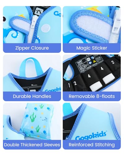 Image of Gogokids Puddle Float Jumper 33-66 Pounds, Toddler Swim Vest Kids Floaties