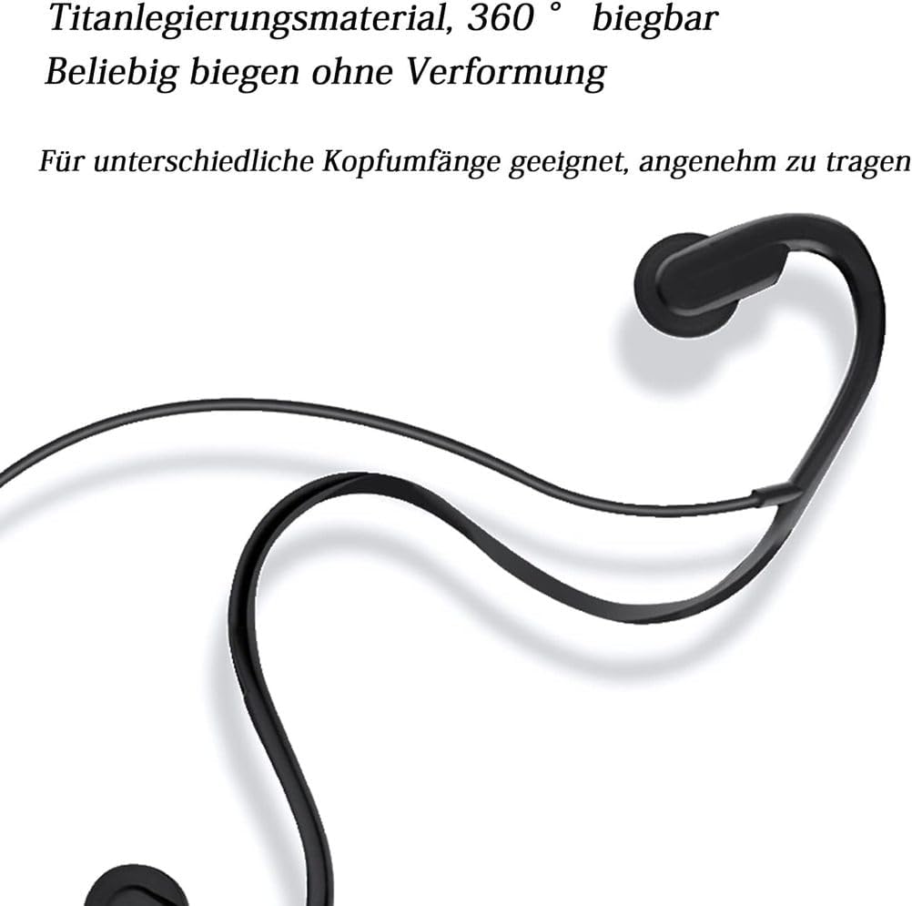 Wired Bone Conduction Headphones with Type-C,Open Ear Sports Earphones,IPX4 Sweatproof Earphones with Mic for Running and Workouts