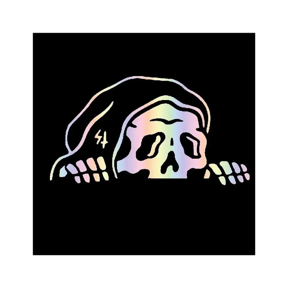 Skeleton Car Stickers Decorative Windshield Window Body(Laser,2pcs)