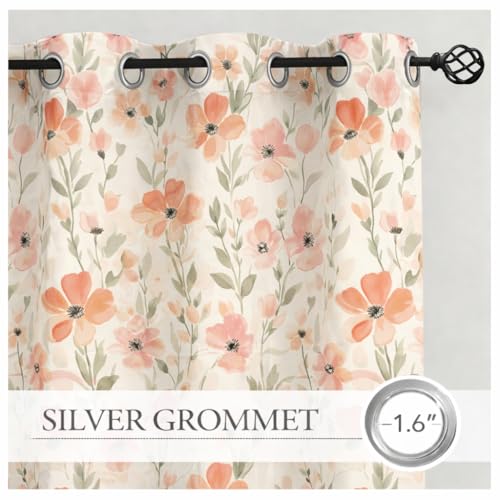 Image of STITCHNEST 'Whispering Gardens Series' Premium Heavy Polyester 100% Blackout Curtains 7 Feet Long Set of 2 | Door Curtain 7 Feet x 4 Feet | Perfect for Home Decor