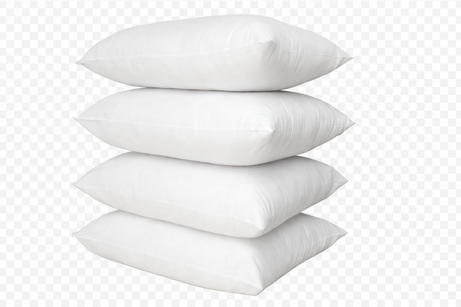 ARLINENS Pillows 4 Pack Bounce Back Hotel Quality Hollow Fiber Filling-Back & Side Sleepers Non-Allergenic Soft Bed Firm Hotel Pillow 50 x 75cm