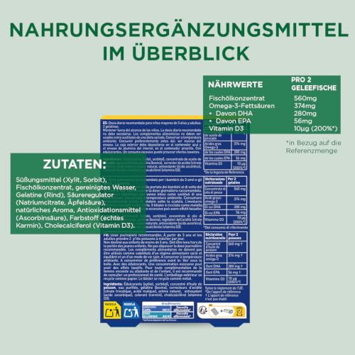 Möller's Omega 3 Kapseln für Kinder | Natürliche Omega 3 Fischtran mit Erdbeergeschmack | Mit DHA und EPA | Leicht zu kauen | Ohne Gluten… – Ansicht 5