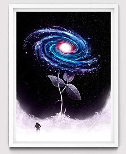 Amazon Co Jp 新しい発見宇宙飛行士ブラックホールバラの花 ポスターウォールカラフルなアートワーク家の装飾 8 X 10 Inches 約 X 25 Cm 壁掛け ソファの背景絵画 ホーム キッチン