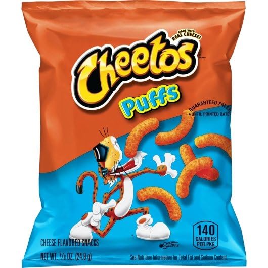 Cheetos Jumbo Puffs Cheese Flavored Snack, 0.875 Ounce, 88 Per Case
