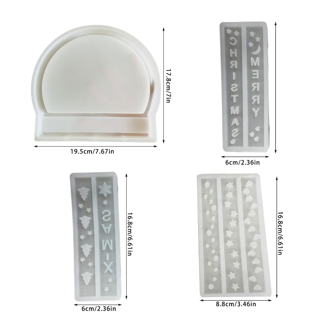 Set di 2 stampi in resina siliconica da appendere alla parete, stampi per gioielli artigianali con texture in silicone per ornamenti fatti a mano