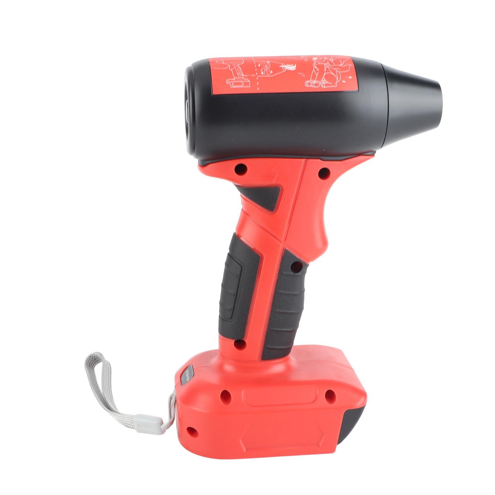 Ventola del Ventilatore Portatile, Ventola Portatile, Ventilatore a Cordone Ad Alta velocità 160W 130000 Giri/Min per Pulizia 'auto, Barbecue, Potenza della Batteria 18 V, Materiale ABS, Ventole