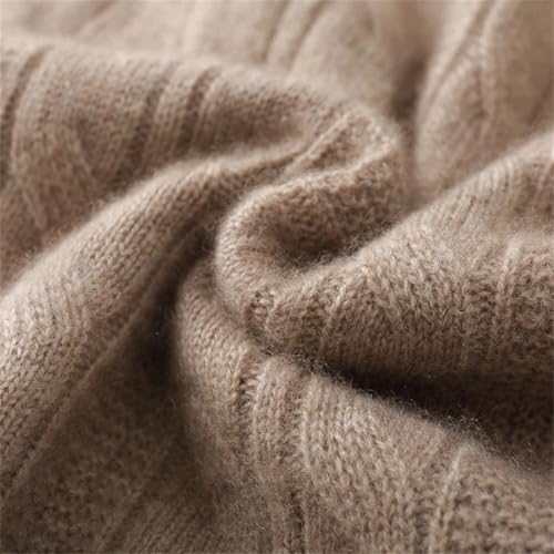 Men's Merino Wool Cashmere Sweater Round Neck Knitted Pullover Business Knitted Top3