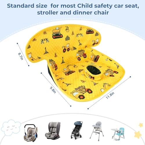 Image of COOLBEBE Car Seat Protector for Potty Training, 2 Pack Dry Waterproof Car Seat Liner Toilet Training for Baby Toddler, Piddle Pads Cover Pad for Strollers & Carseat (Yellow,2PC)
