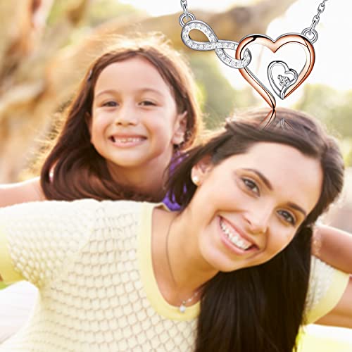 PLITI Aunt Gift From Niece Nephew Best Auntie Ever Gift To My Special Auntie Appreciation Infinity Heart Necklace4