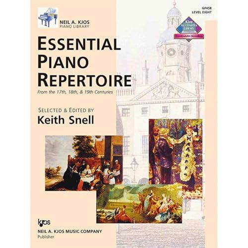 GP458 - Essential Piano Repertoire of the 17th, 18th, & 19th Centuries Level 8 (Neil A Kjos Piano Library Book & CD)