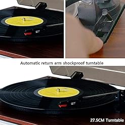 VSDEXR Tourne-Disque rétro, Gramophone, Tourne-Disque Vinyle Bluetooth à entraînement par Courroie à 3 Vitesses Tourne… - Les Beatles, Paul McCartney, John Lennon, RIngo Starr, George Harrison VSDEXR Tourne-Disque rétro, Gramophone, Tourne-Disque Vinyle Bluetooth à entraînement par Courroie à 3 Vitesses Tourne… – Image 7