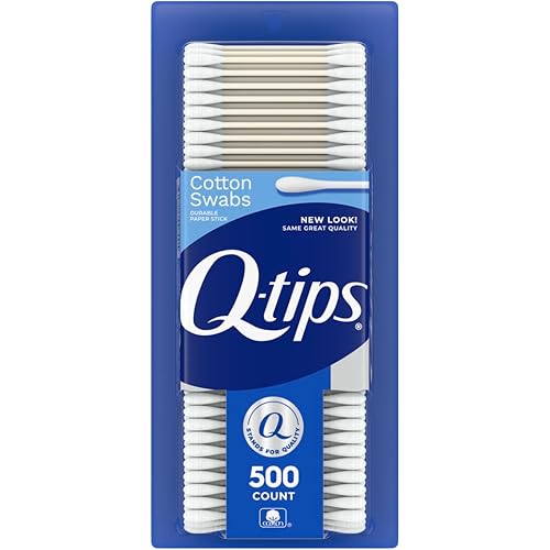 Q-tips Cotton Swabs, Original, For Home, First Aid and Beauty, 100% Cotton, 500 Count