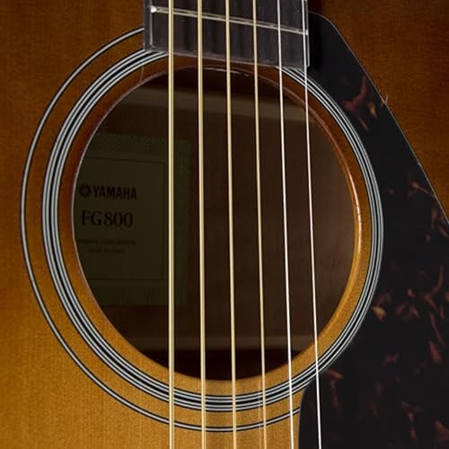Image of YAMAHA FG800 Sand Burst 6-String Dreadnought Acoustic Guitar, Solid Spruce Top, Scalloped Bracing, Nato /Okoume Back & Sides, Right-Handed Guitar for Practice & Performance
