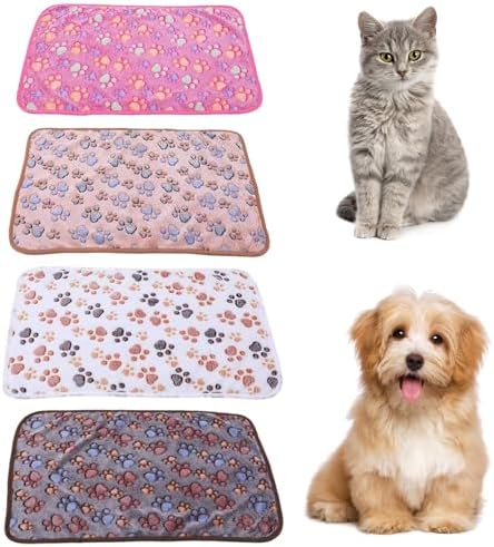 YceLon Haustierdecken - 3 Stück Flauschige Decken Für Katzen Und Kleine Hunde