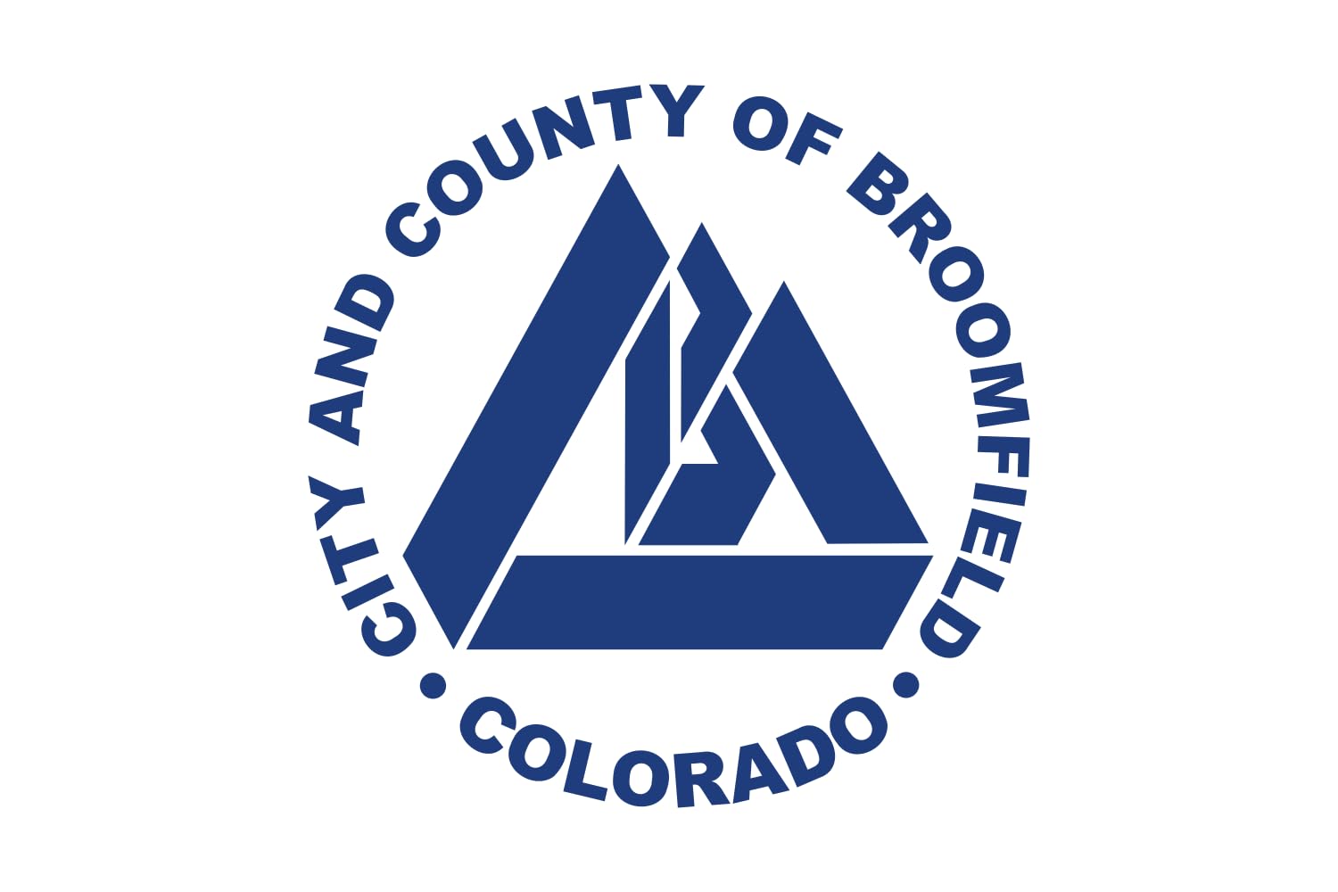 Drapeau Broomfield Colorado en textile renforcé avec œillets métalliques durables