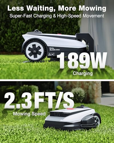 Image of ECOVACS Goat A3000 LiDAR PRO Robotic Lawn Mower for Up to 3 /4 Acre, 7500 mAh Battery with 189W Fast Charging, Wire-Free Dual-LiDAR Navigation, Built-in TruEdge Edge Trimmer, Smart App Control