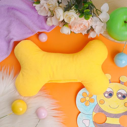 Haakong Almofada de osso de cachorro em forma de osso para cães 15 x 25 cm, brinquedo calmante macio